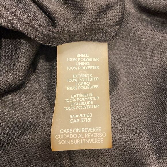 Calvin Klein NWOT Faux Wrapped Asymmetrical Flutter Sleeves Floral Dress 2P - Picture 9 of 9